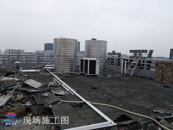 珠海市南屏藍(lán)山假日酒店空氣能熱水器工程