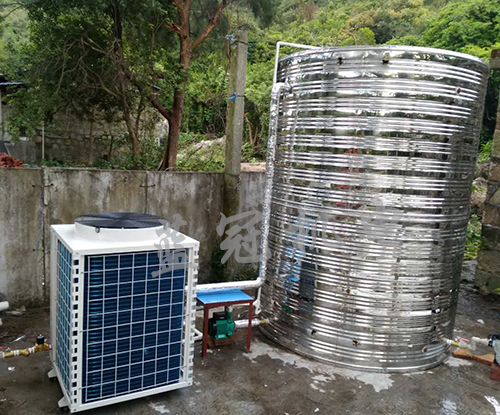 藍(lán)冠機(jī)電上川島旅館空氣能熱水器工程