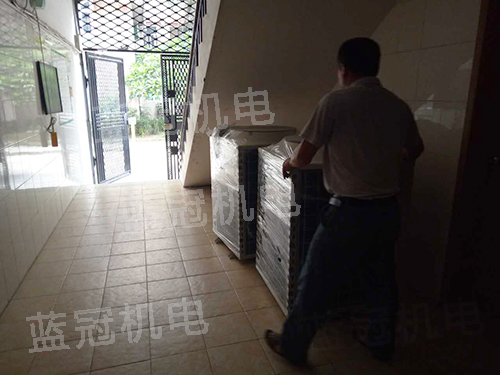 藍冠機電完成中德職業(yè)技能培訓學校宿舍空氣能熱水工程