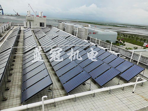 三一重工工廠員工宿舍太陽能空氣能熱水工程