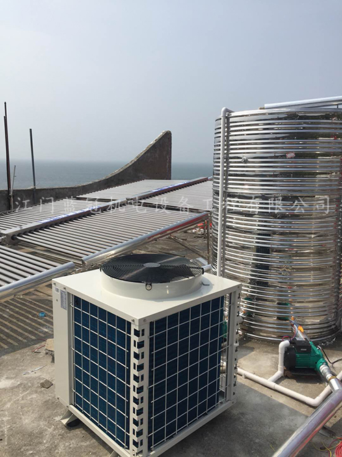 伶仃島太陽(yáng)能+空氣能熱水工程