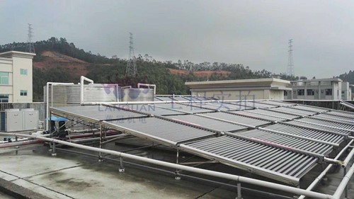 空氣能熱水器+太陽能熱水器工程